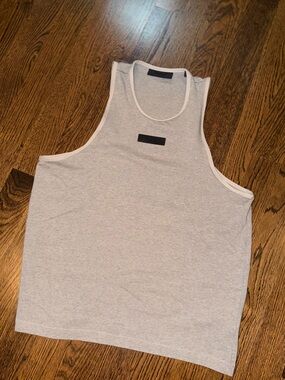 Fear of God Essentials Tank Top Heather Grey Size Large